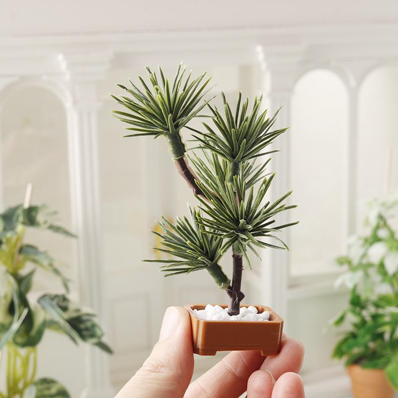 Us Bonsai Garden - 1Pcs 1/12 Dollhouse Simulation Pine Tree