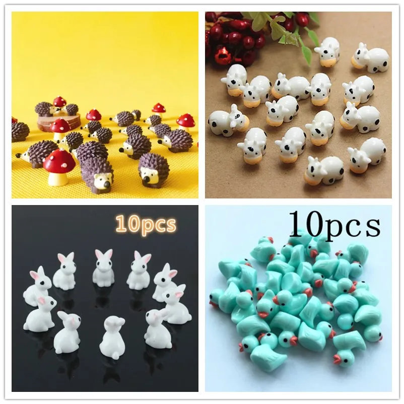 10Pcs/Hedgehog and Cows/Cute A - Bonsai Garden Art 评论和价格