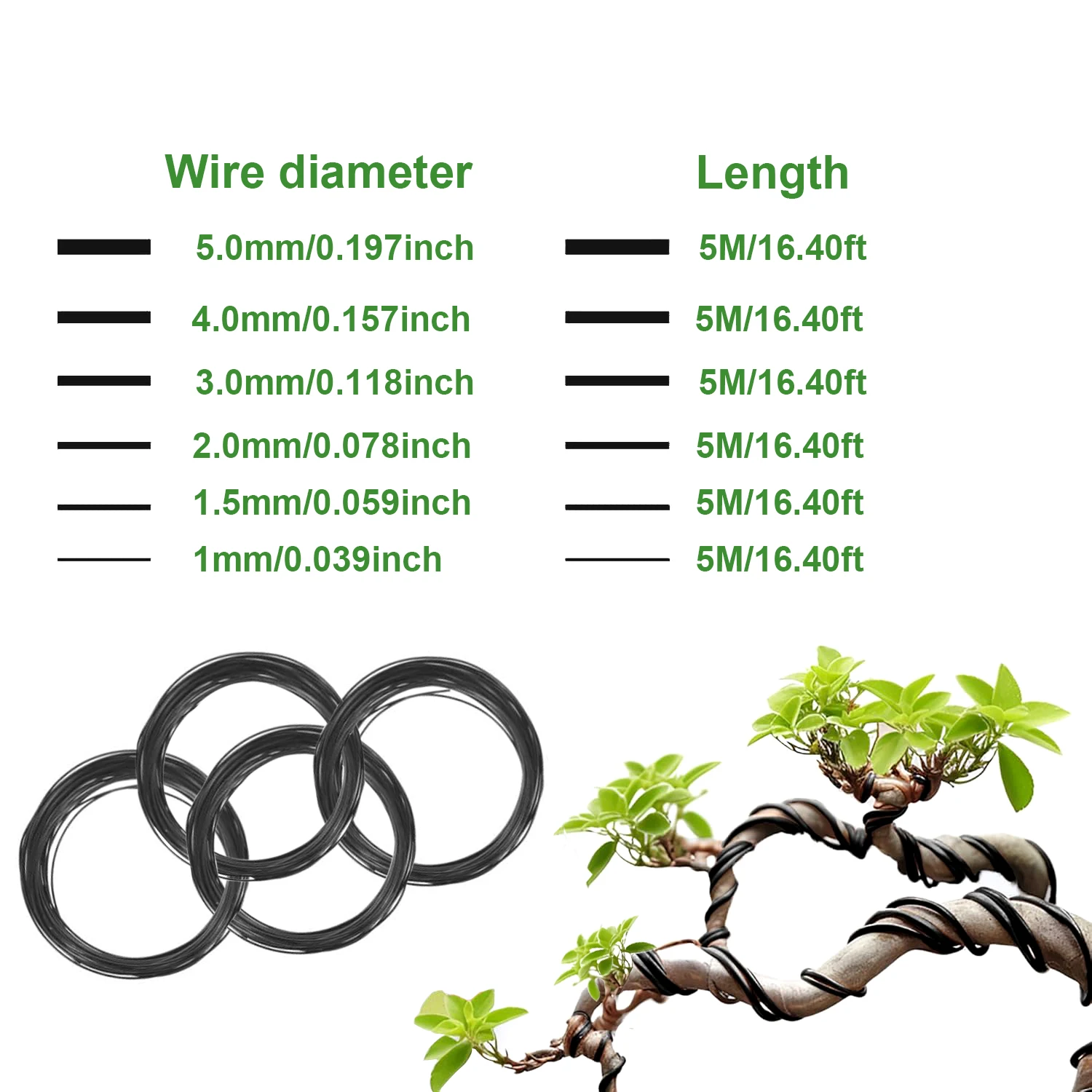 1pcs Bonsai Wires Anodized Alu - Bonsai Wire Aluminum 评论和价格