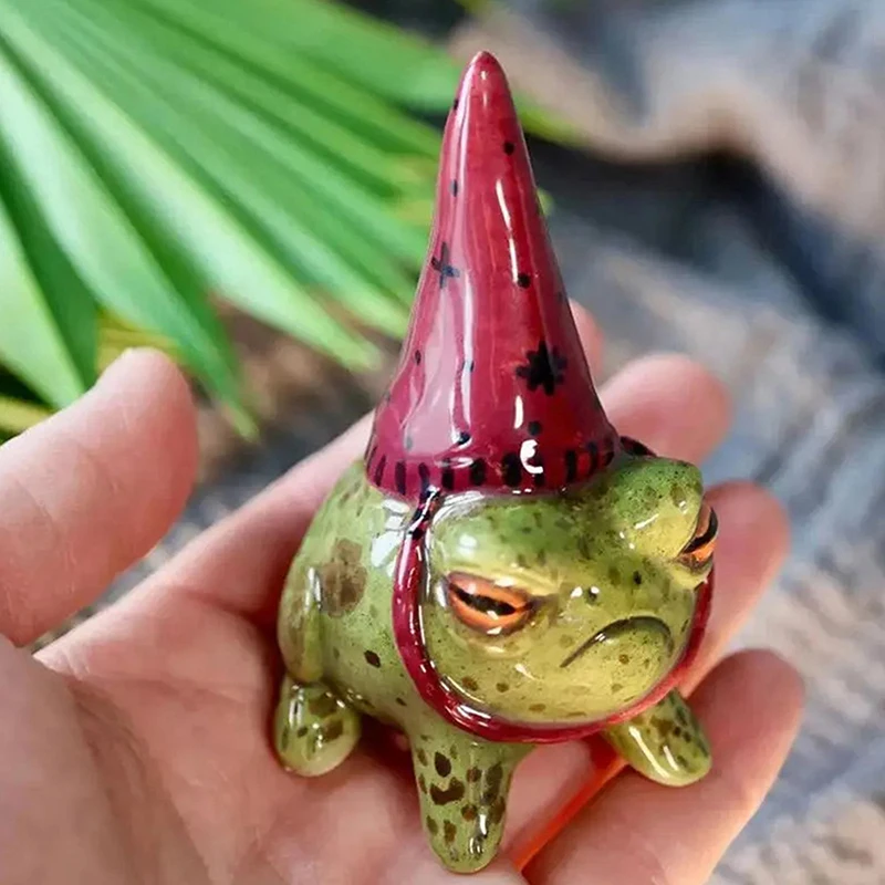 Cute Frog Statues for Garden W - Bonsai Garden Art 评论和价格