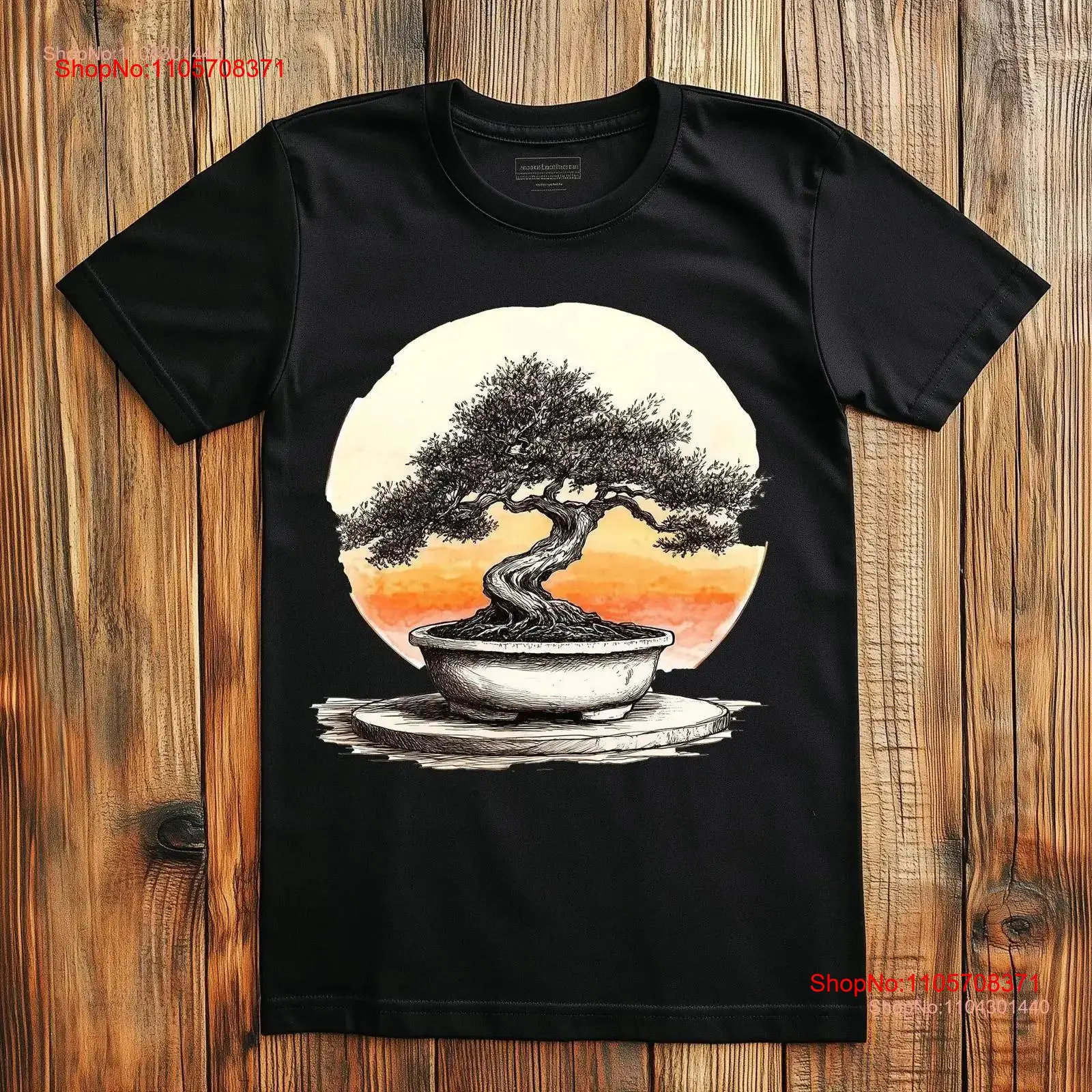 Japanese Bonsai Tree T Shirt Z - Bonsai Garden Art 评论和价格